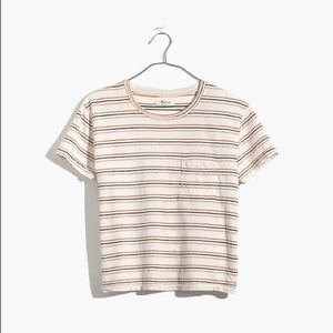 Madewell Radio Boxy Tee in Cohen Stripe